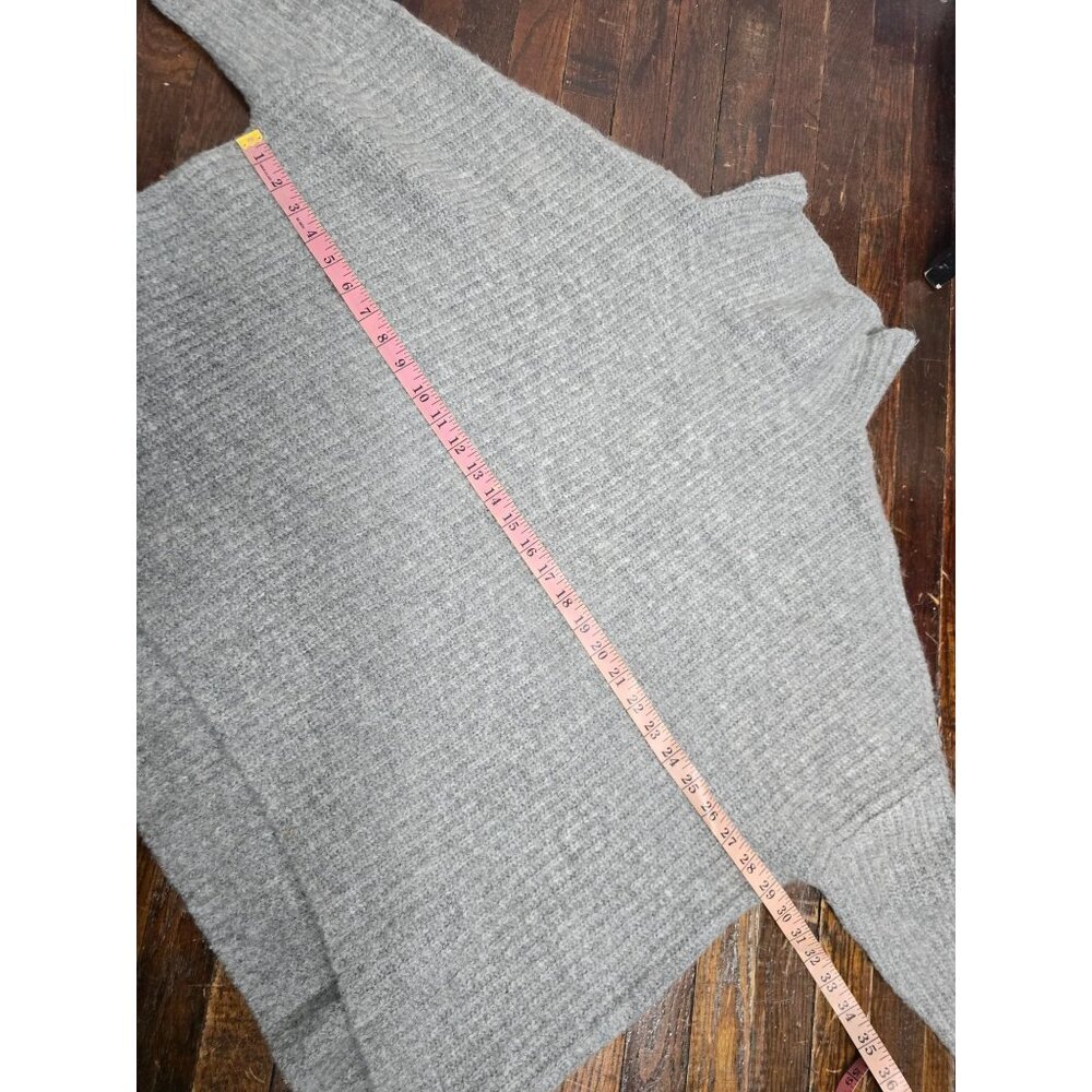 L.O.G.G. H&M Grey Knit Oversized High Neck Sweater Wool Alpaca Large - Picture 5 of 7